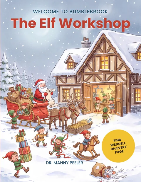 The Elf Workshop, the front cover